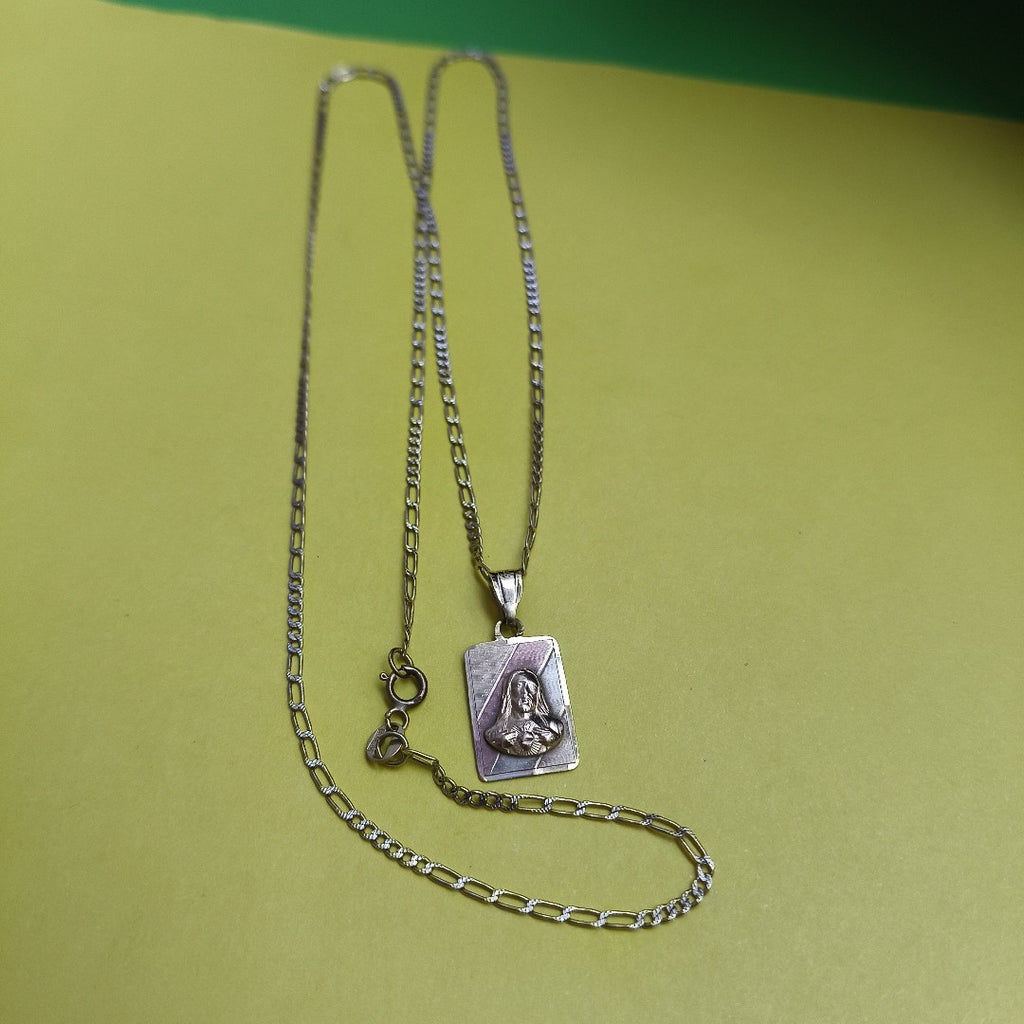 CADENA,MEDALLA RELIGIOSA ORO 10 K 4,30 GRMS (SEMINUEVO)