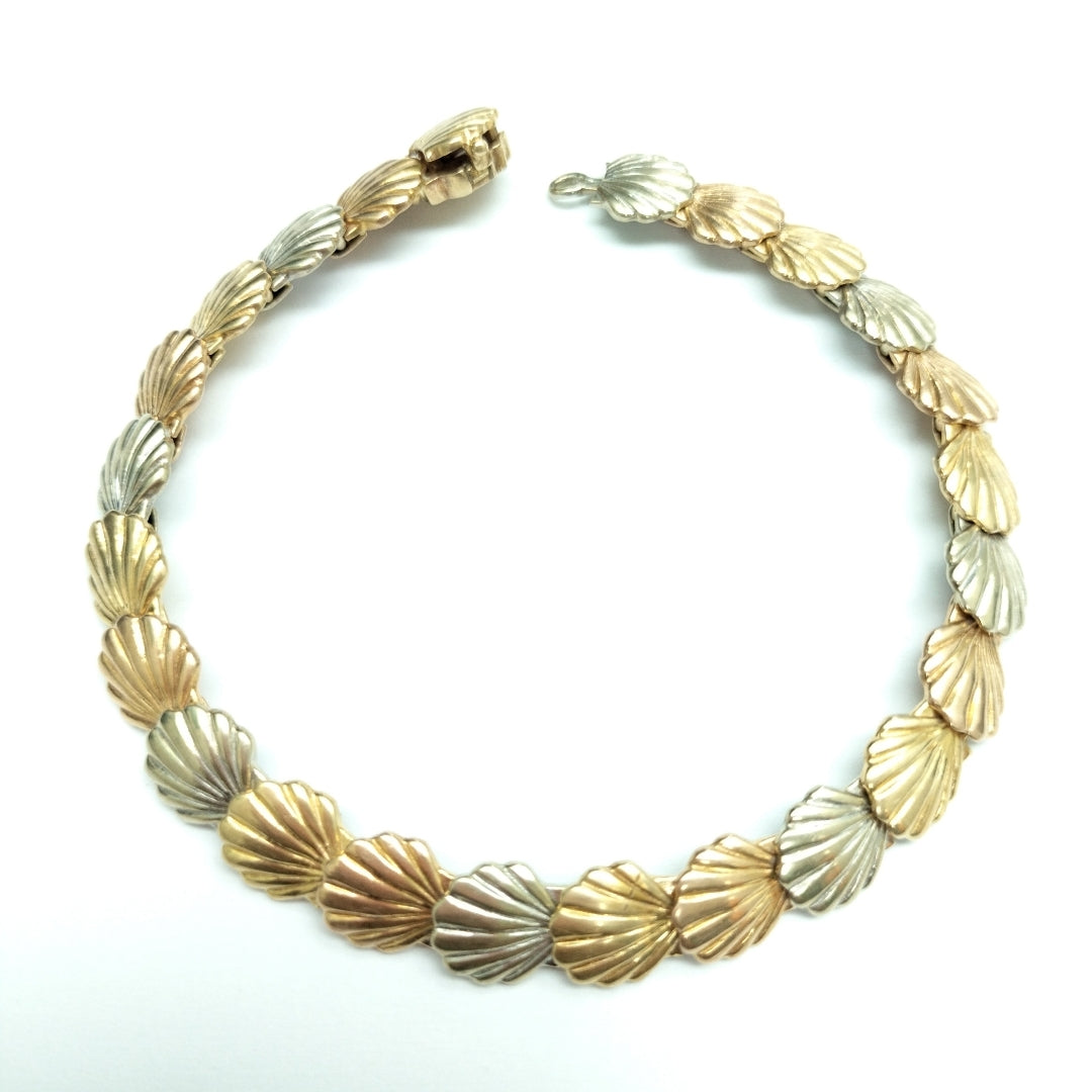 PULSERA. ORO COMBINADO. 14 K 21.7 GRMS (SEMINUEVO)