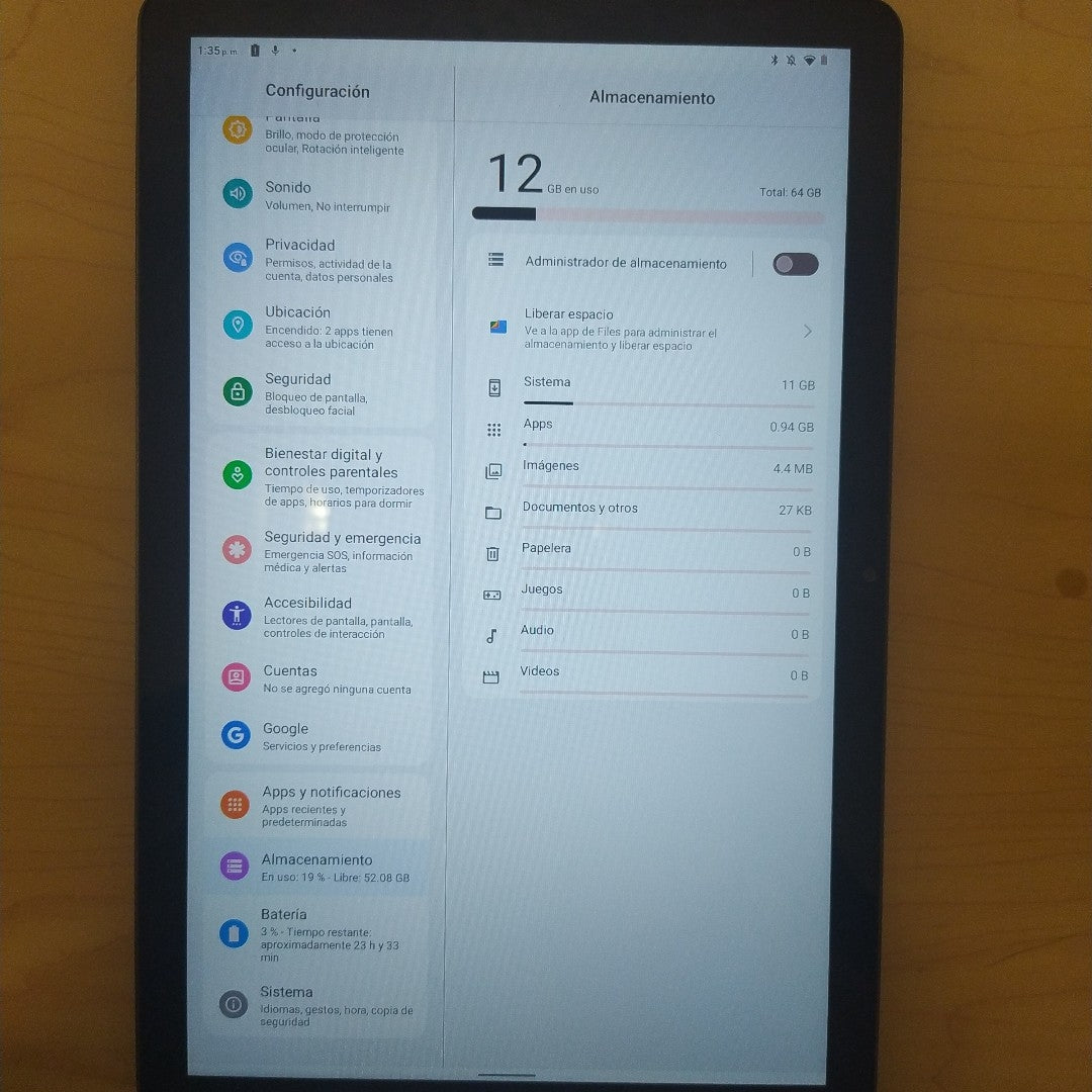 TABLETA LENOVO TAB M10 3 TB328FU 64 GB 4 GB RAM (SEMINUEVO)