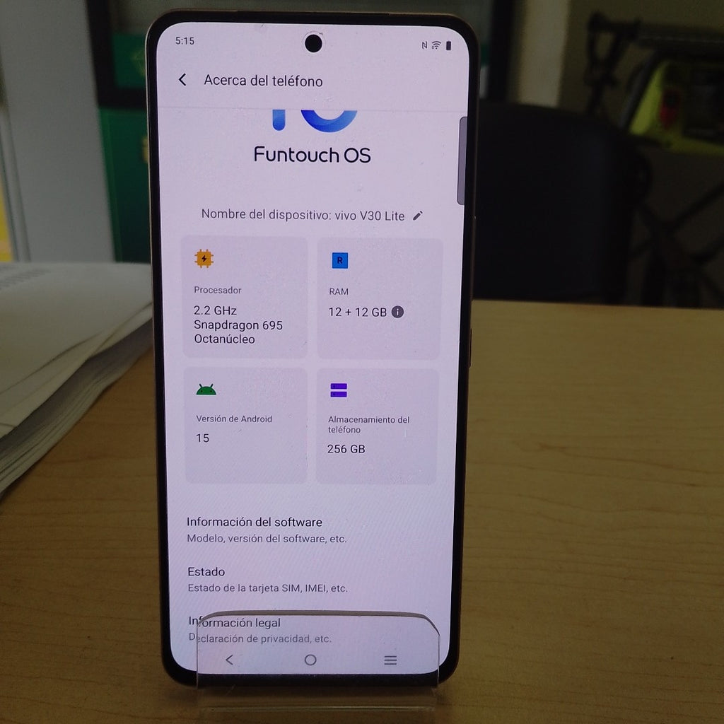 CELULAR VIVO V30 LITE V2314 (2023) 256 GB 12 GB RAM (SEMINUEVO)