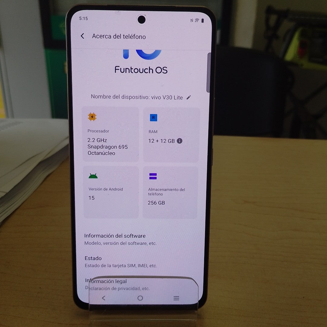CELULAR VIVO V30 LITE V2314 (2023) 256 GB 12 GB RAM (SEMINUEVO)