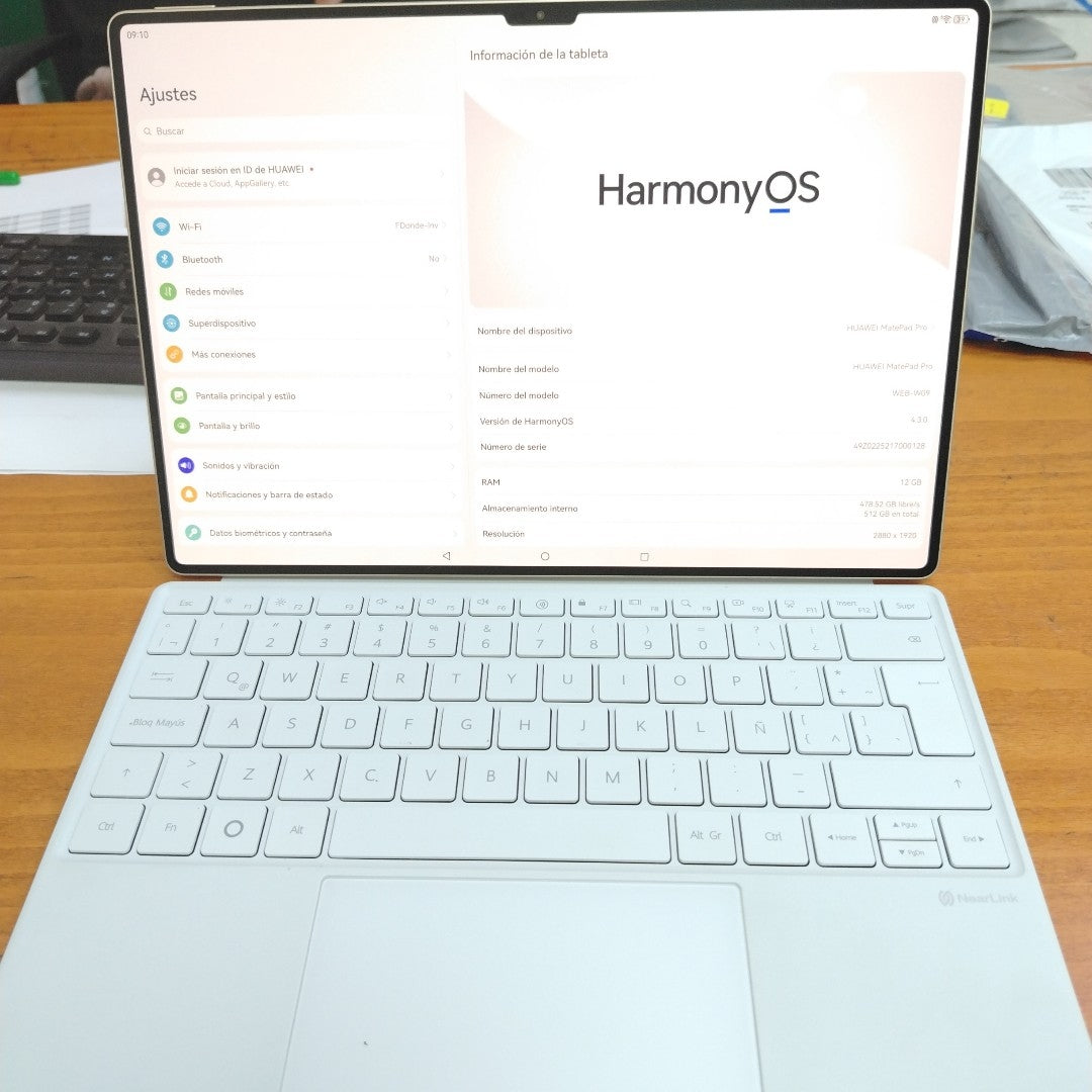 TABLETA HUAWEI MATEPAD PRO 13.2" WEB-W09 (2025) 512 GB 12 GB RAM (SEMINUEVO)
