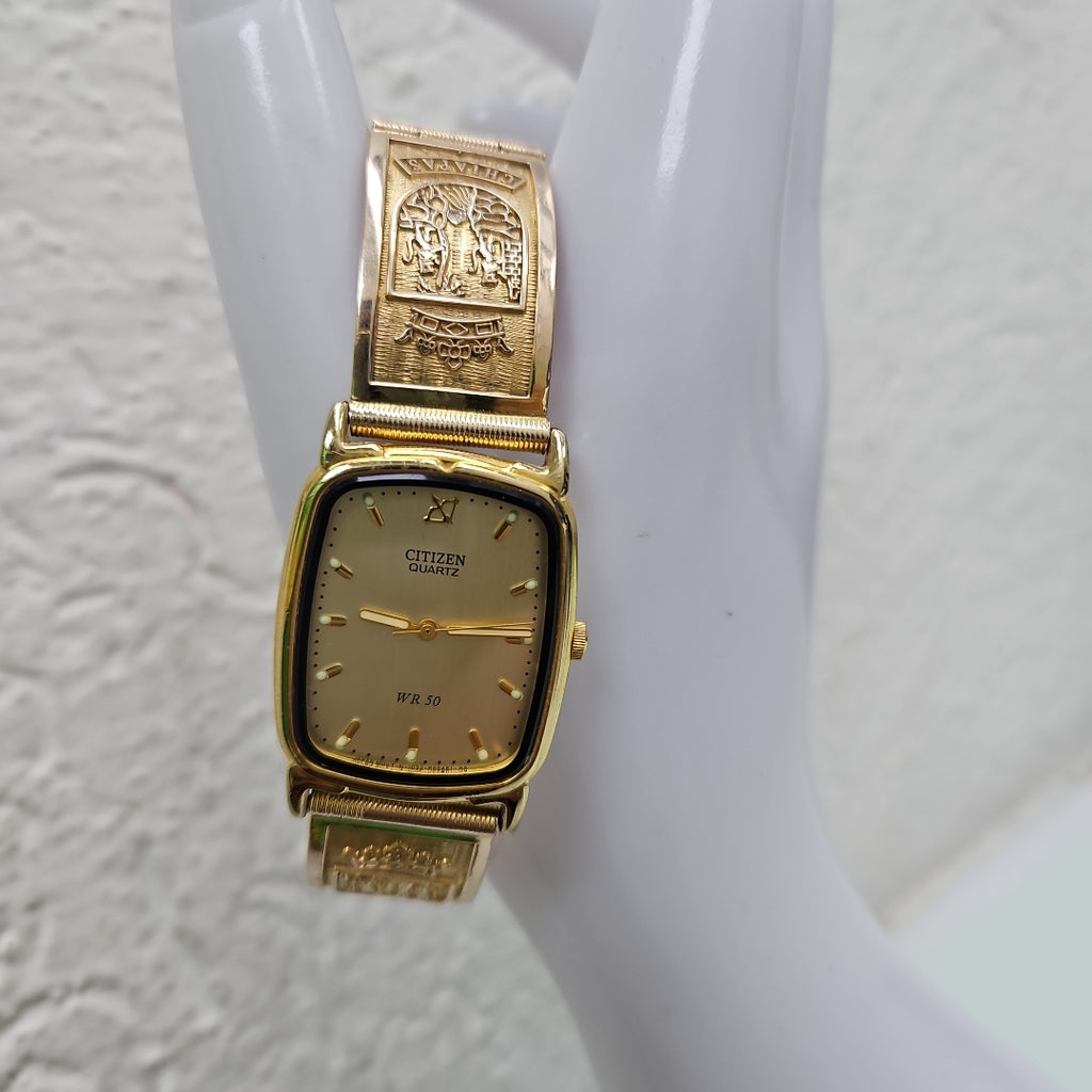 RELOJ CAJA ACERO PULSO ORO ORO 8 K 39,10 GRMS (SEMINUEVO)