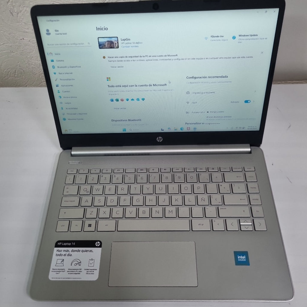 LAPTOP HP 14-DQ0530LA(2024) 256 GB SSD 8 GB RAM (SEMINUEVO)