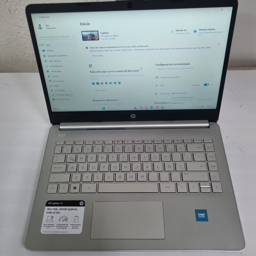LAPTOP HP 14-DQ0530LA(2024) 256 GB SSD 8 GB RAM (SEMINUEVO)
