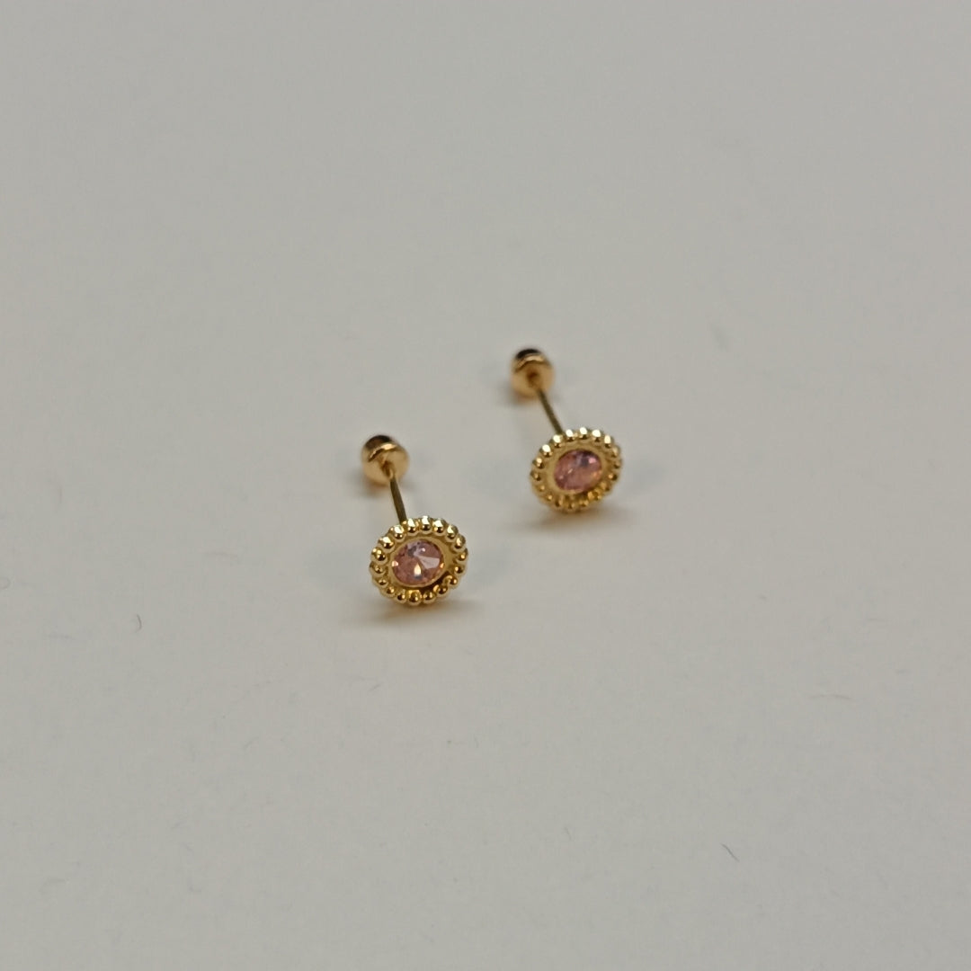 BROQUELES ORO 14K 1 (NUEVO)