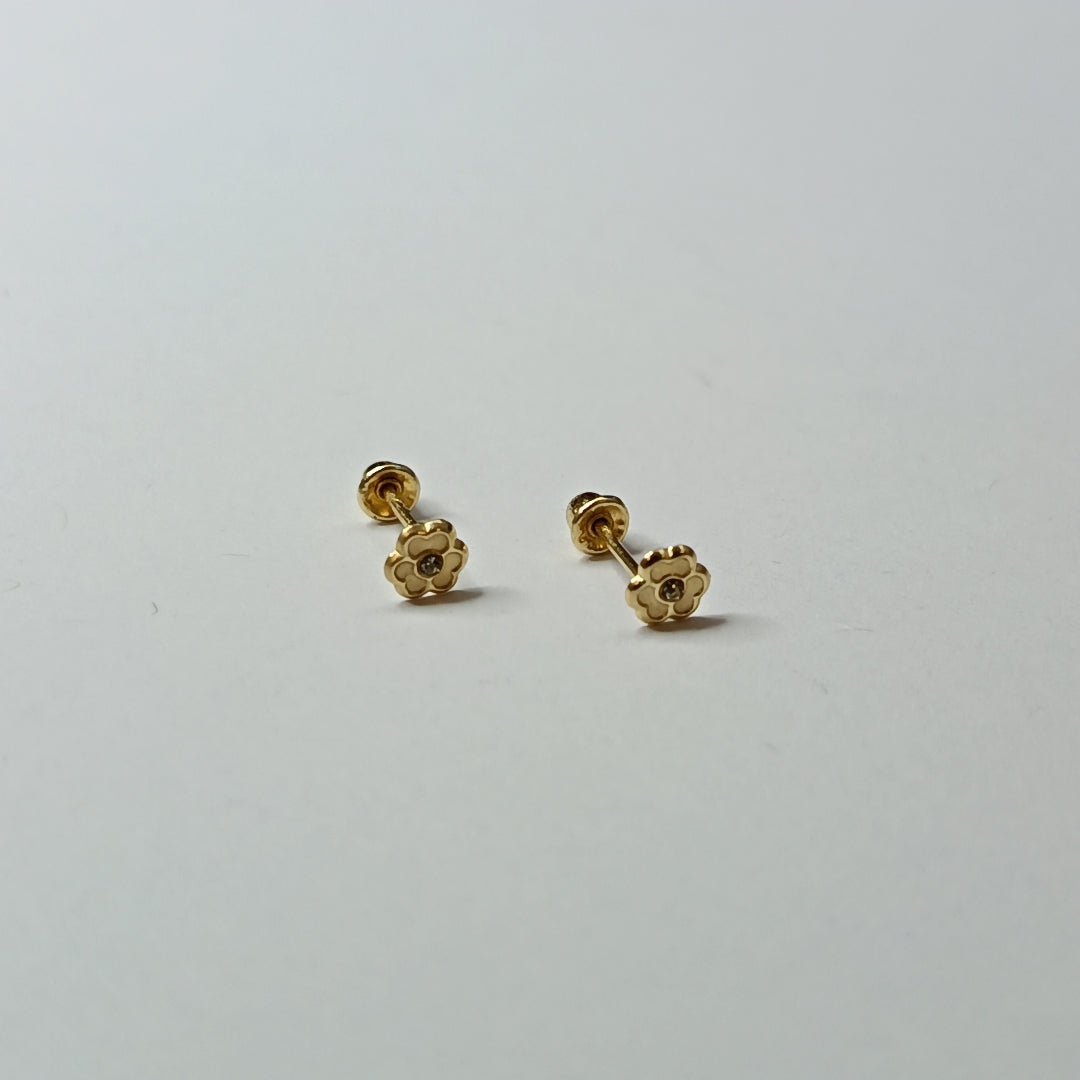 BROQUELES ORO 14K 1 (NUEVO)