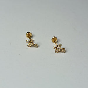 BROQUELES ORO 14K 1 (NUEVO)