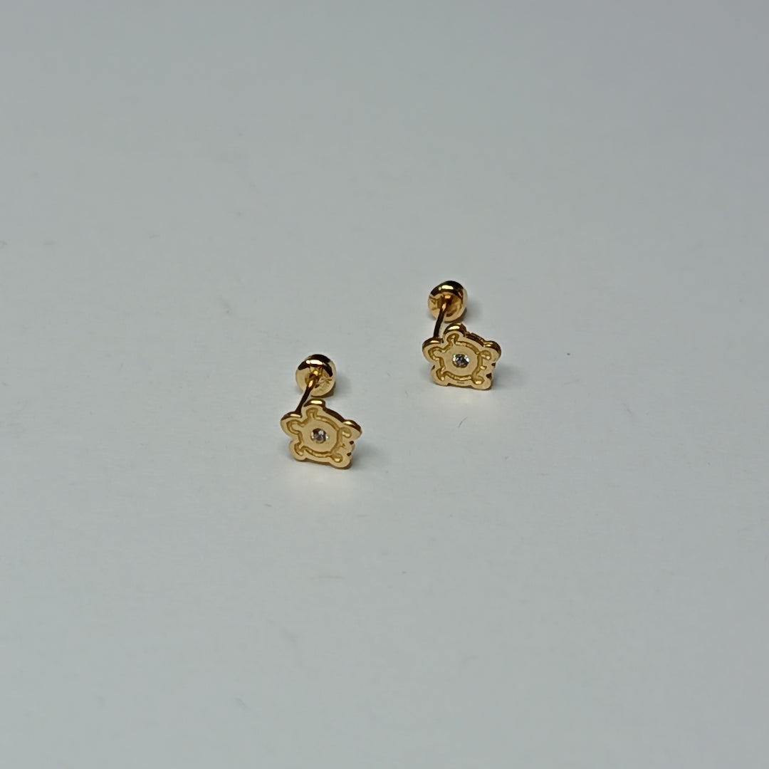 BROQUELES ORO 14K 1 (NUEVO)