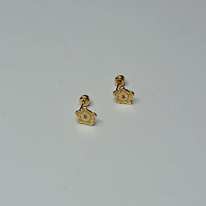 BROQUELES ORO 14K 1 (NUEVO)
