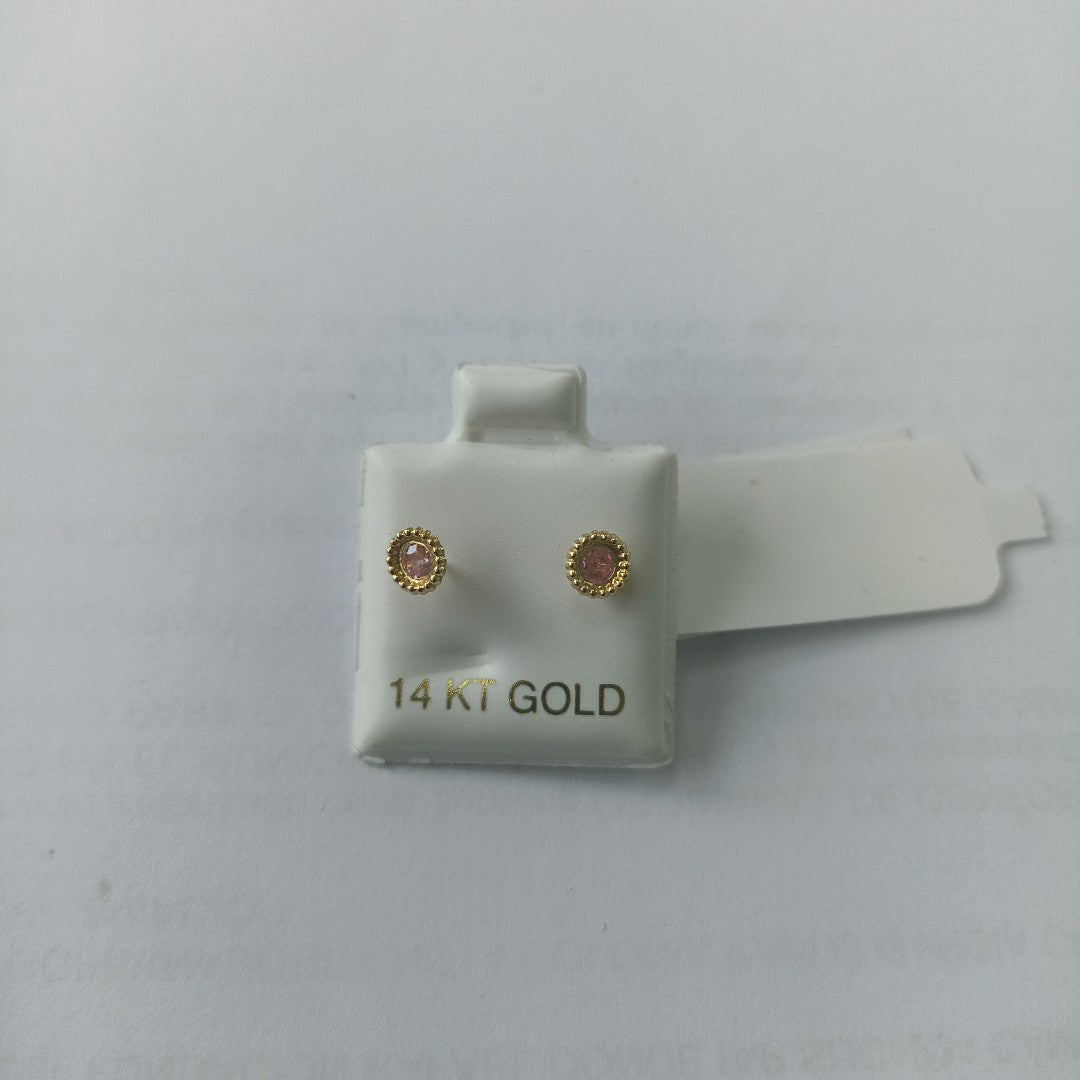 BROQUELES ORO 14K 1 (NUEVO)