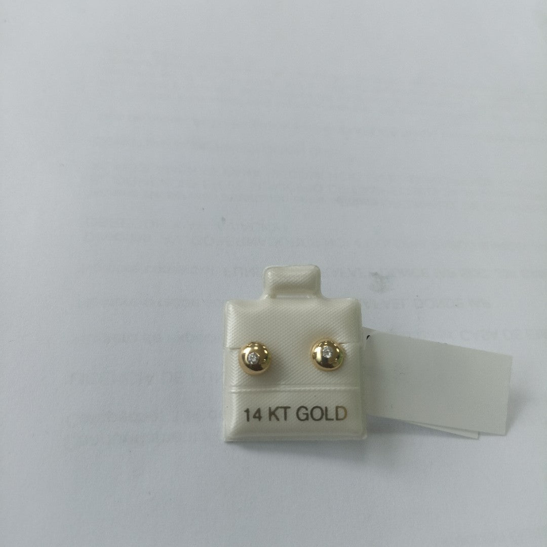 BROQUELES ORO 14K 0.9 (NUEVO)