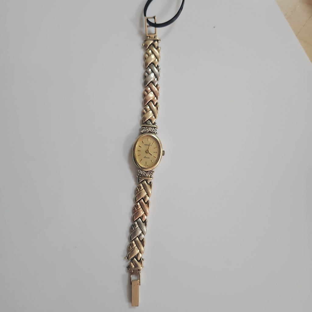 RELOJ CAJA ACERO PULSO ORO ORO COMBINADO 14 K 18,40 GRMS (SEMINUEVO)