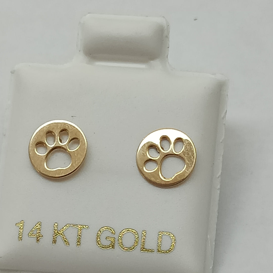 BROQUELES ORO 14K 1 (NUEVO)