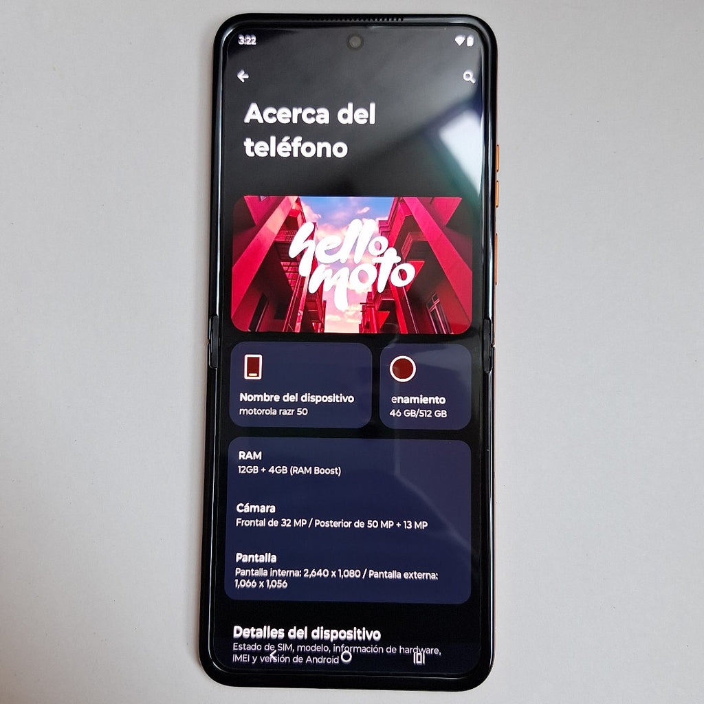 CELULAR MOTOROLA RAZR 50 5G XT2453-1 512 GB 12 GB RAM (SEMINUEVO)