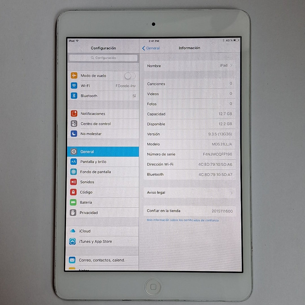 TABLETA OTRAS MARCAS OTROS MODELOS 128 GB 12 GB RAM (SEMINUEVO)