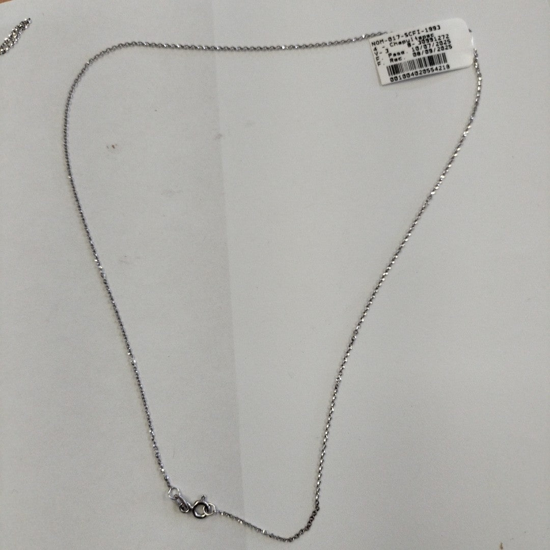 CADENA ORO BLANCO 14 K 1,30 GRMS (SEMINUEVO)