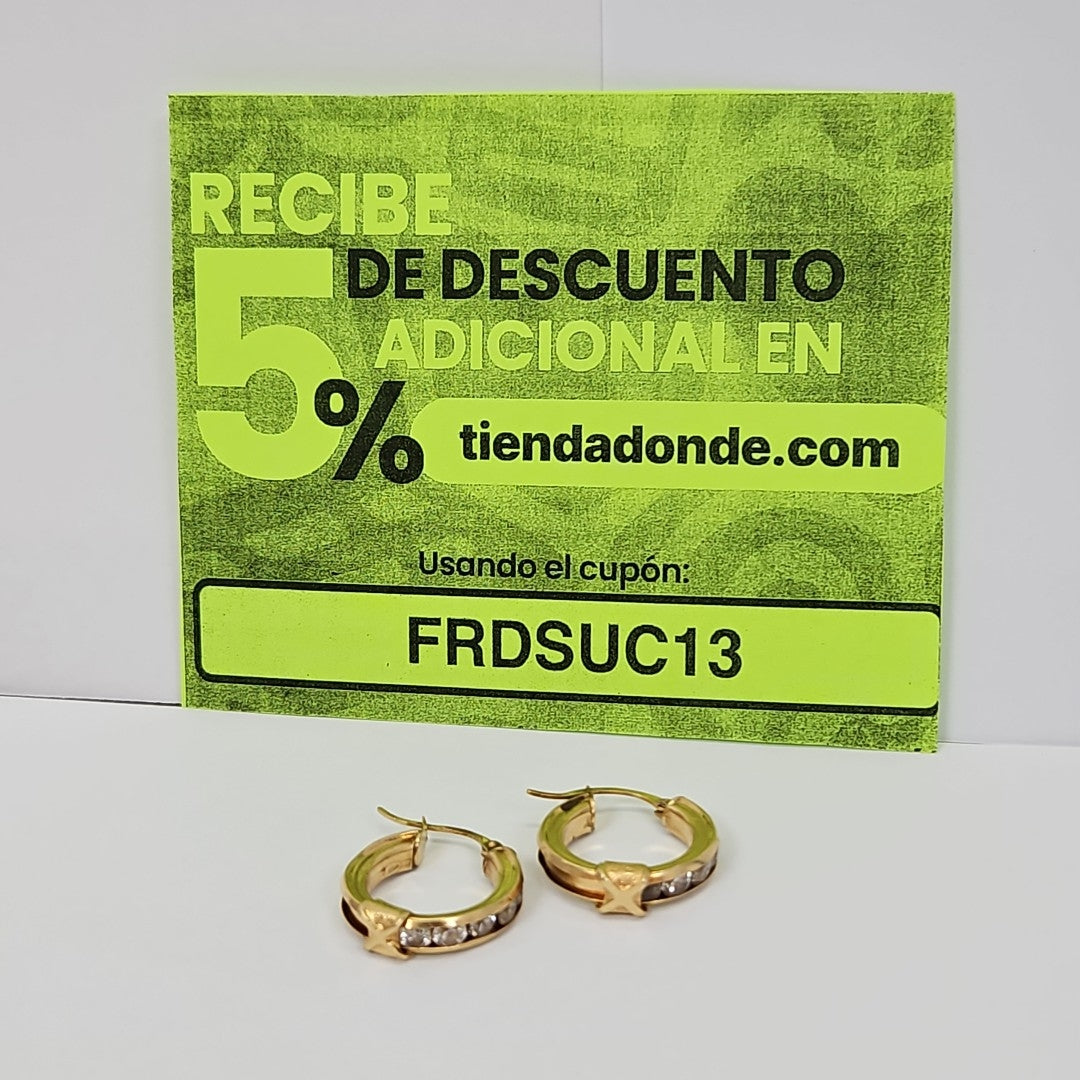 ARRACADAS PAR ORO 14 K 5,00 GRMS (SEMINUEVO)