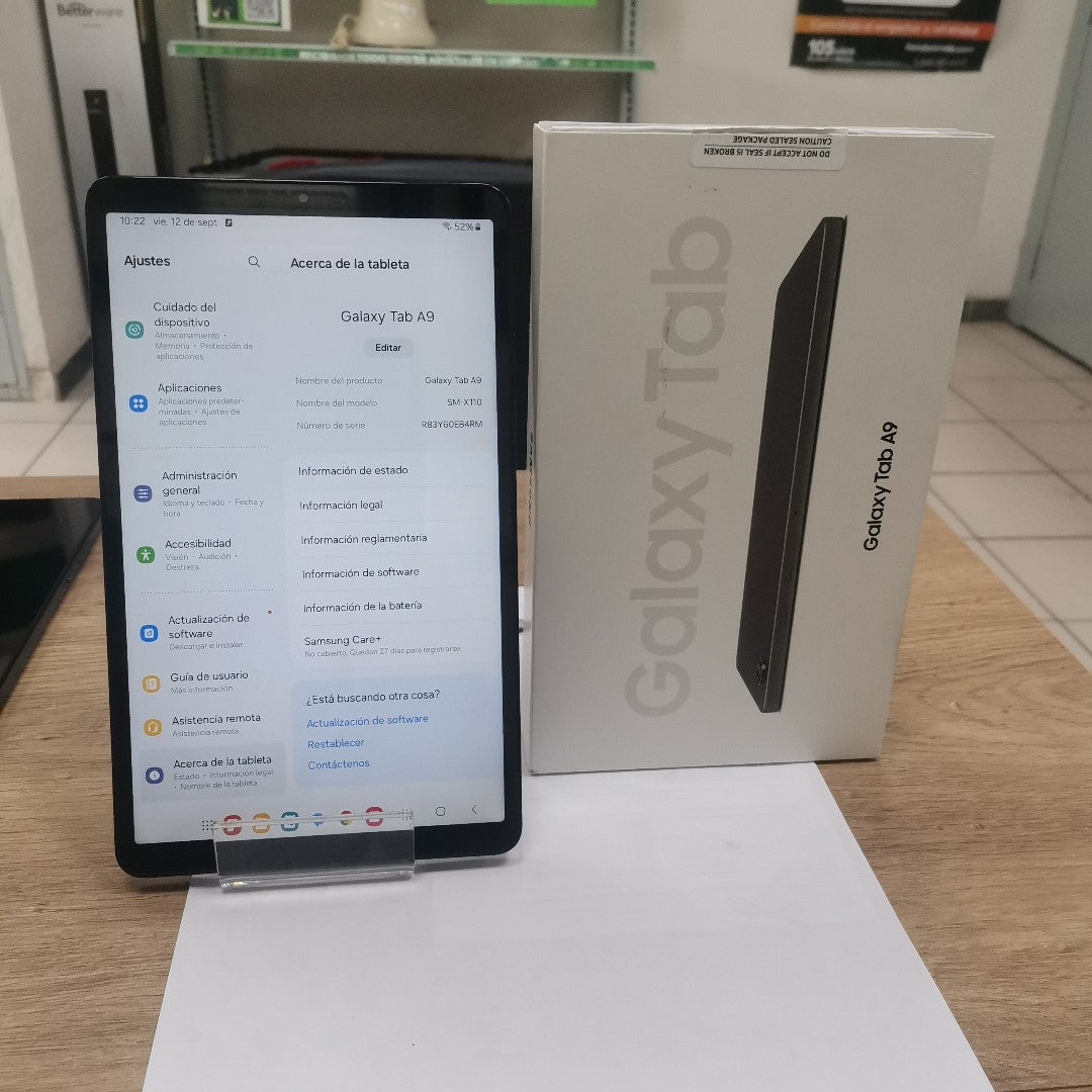TABLETA SAMSUNG GALAXY TAB A9 SM-X110 (2023) 64 GB 4 GB RAM (SEMINUEVO)