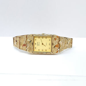 RELOJ CAJA ACERO PULSO ORO. ORO. 8 K 43.8 GRMS (SEMINUEVO)