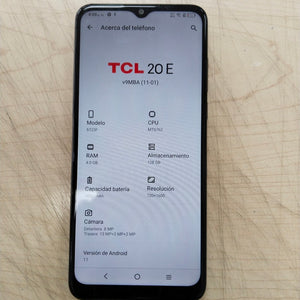 CELULAR TCL 20E 6125F 128 GB 4 GB RAM (SEMINUEVO)