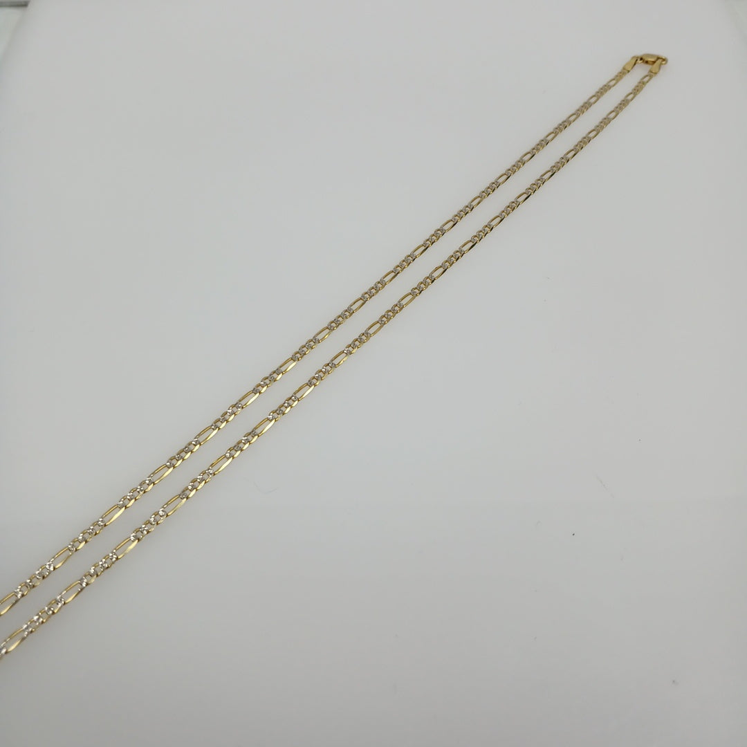CADENAS CARTIER 3*1 DIAMANTADA ORO 14K 4.4 (NUEVO)