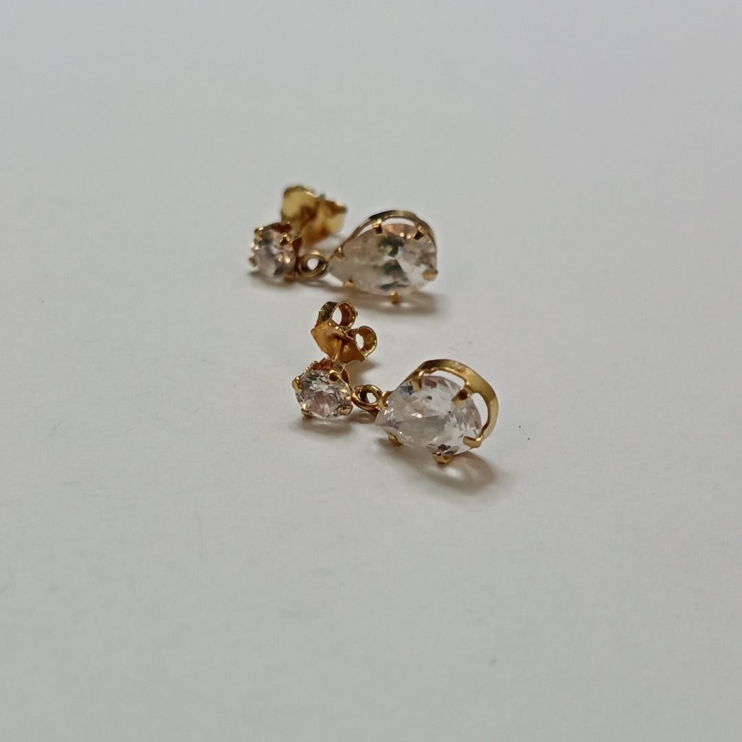 BROQUELES PAR ORO 14 K 1,70 GRMS (SEMINUEVO)
