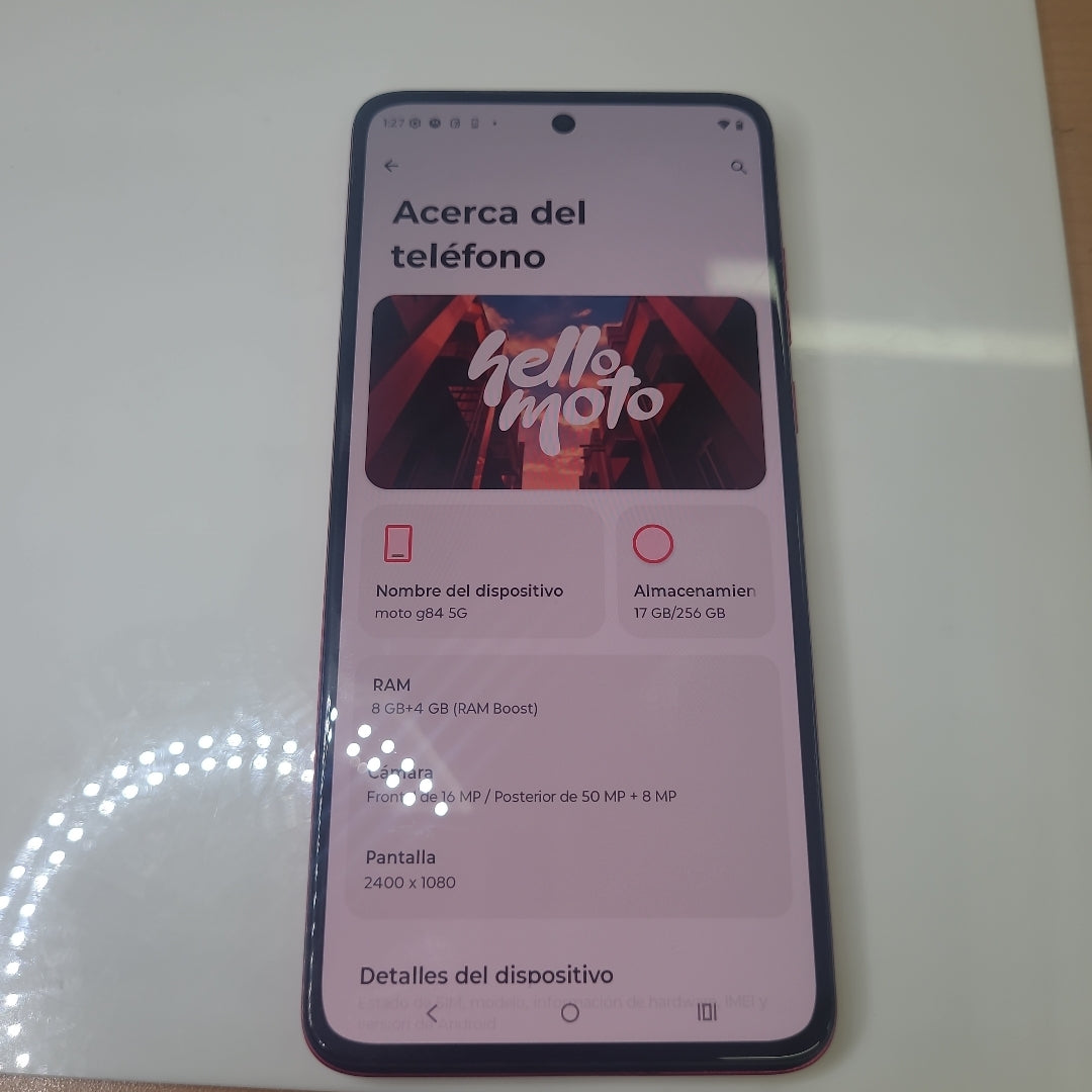 CELULAR MOTOROLA MOTO G84 XT2347-1 (2023) 256 GB 8 GB RAM (SEMINUEVO)