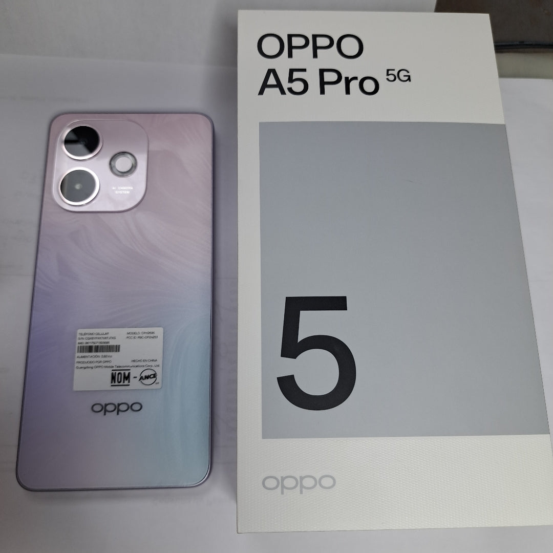 CELULAR OPPO  A5 PRO 5G CPH2695 (2025) 256 GB 8 GB RAM (SEMINUEVO)