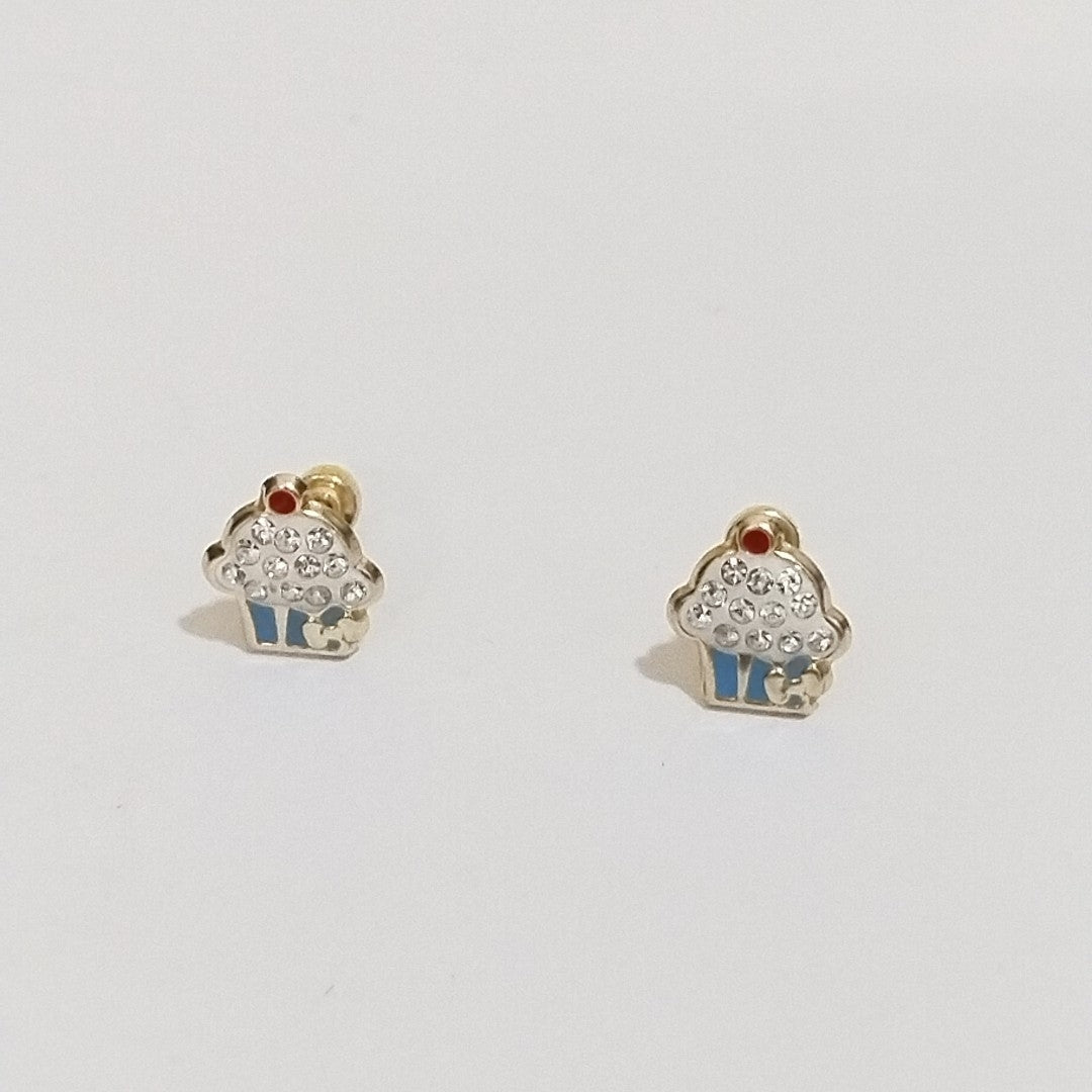 BROQUELES ORO 14K 1 (NUEVO)