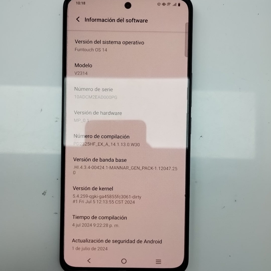 CELULAR VIVO V30 LITE V2314 (2023) 256 GB 12 GB RAM (SEMINUEVO)