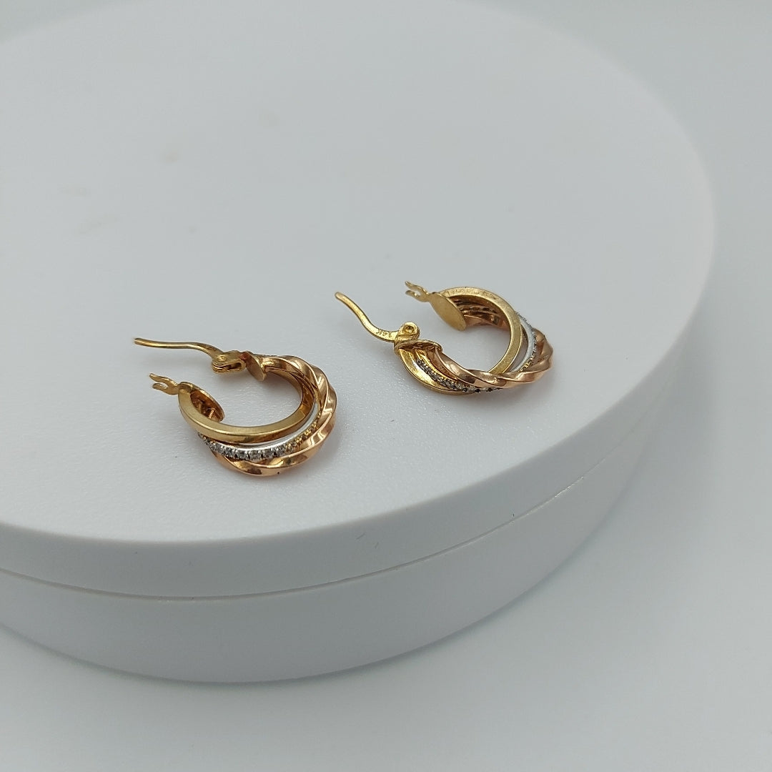 ARRACADAS ORO 14K 2.6 (NUEVO)