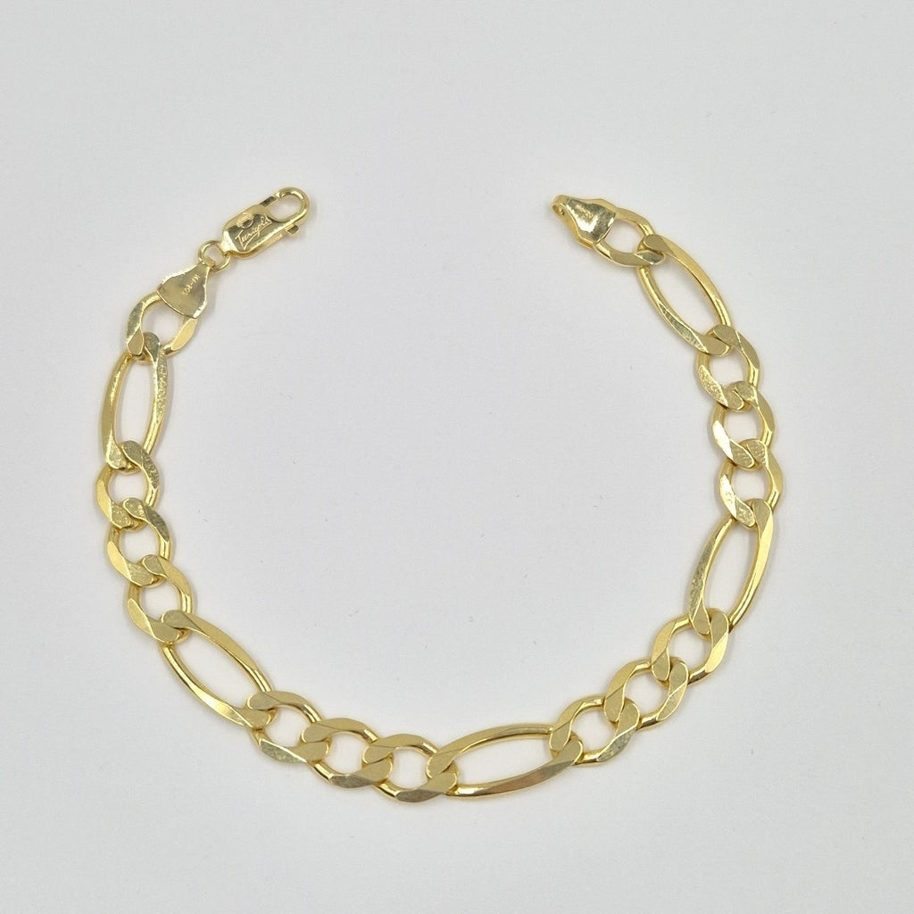 PULSERAS CABALLERO CARTIER 3*1 AMARILLA ORO 14K 14.4 (NUEVO)