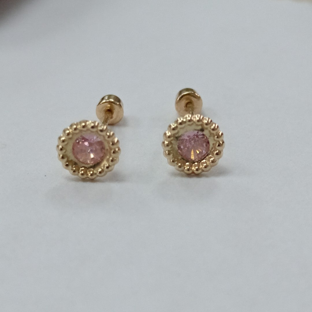 BROQUELES ORO 14K 1 (NUEVO)