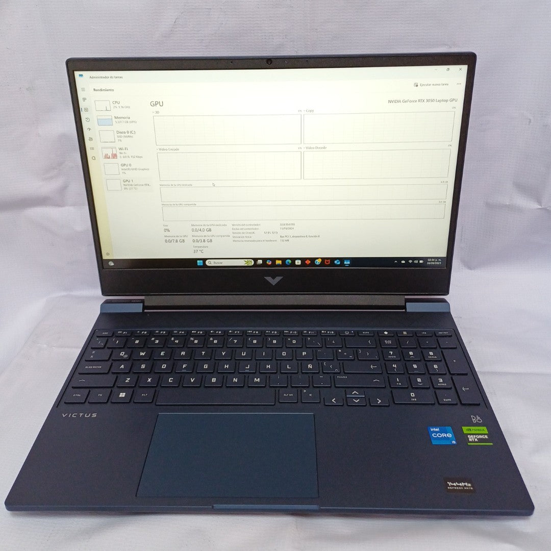LAPTOP HP VICTUS 15-FA0021LA (2024) 512 GB SSD 8 GB RAM (SEMINUEVO)