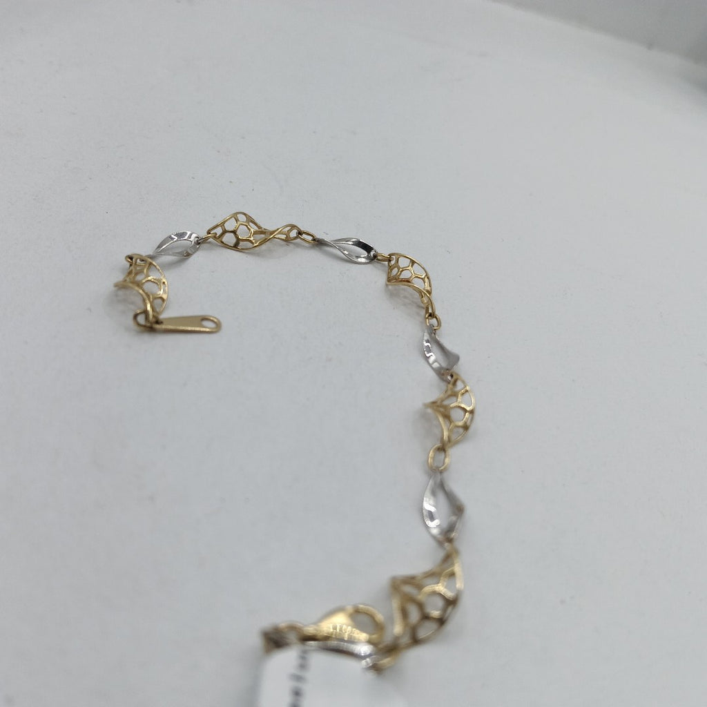 PULSERA. ORO, ORO BLANCO. 14 K 2 GRMS (SEMINUEVO)