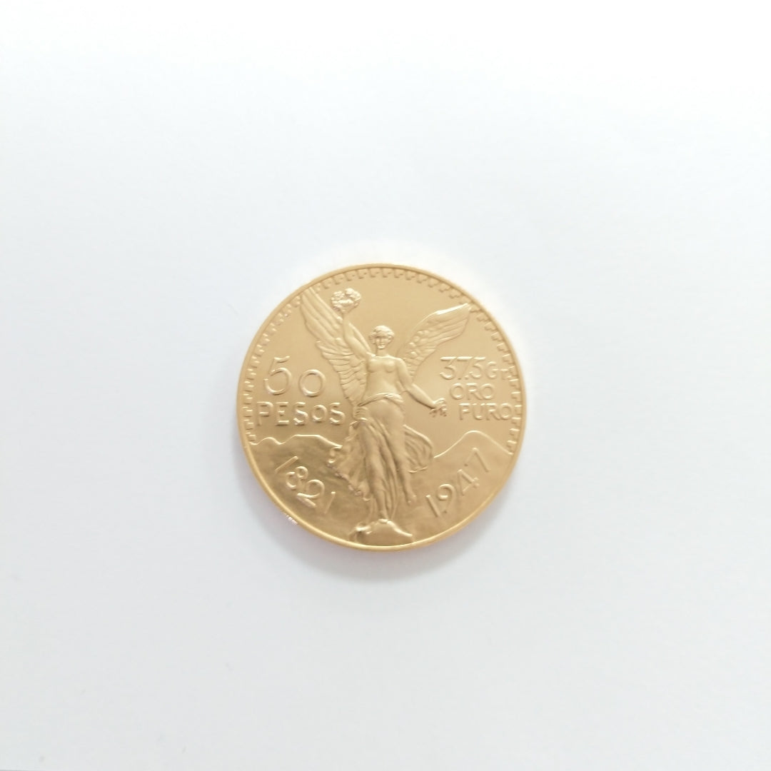 K1 41,60 GRMS - DTO. 0,00 GRMS - 21 K - AVALÚO 79534,21 * IDENTIFICACIÓN MONEDA NOMINATIVA * MONEDAS PESOS 50 PESOS (SEMINUEVO)