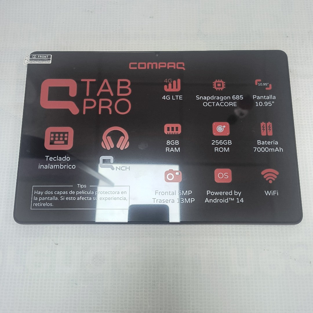 TABLETA COMPAQ QTAB PRO 256 GB SSD 8 GB RAM (SEMINUEVO)