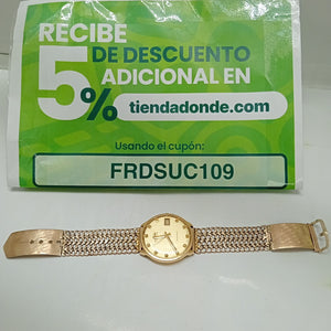 RELOJ CAJA ACERO PULSO ORO. ORO. 8 K 55 GRMS (SEMINUEVO)