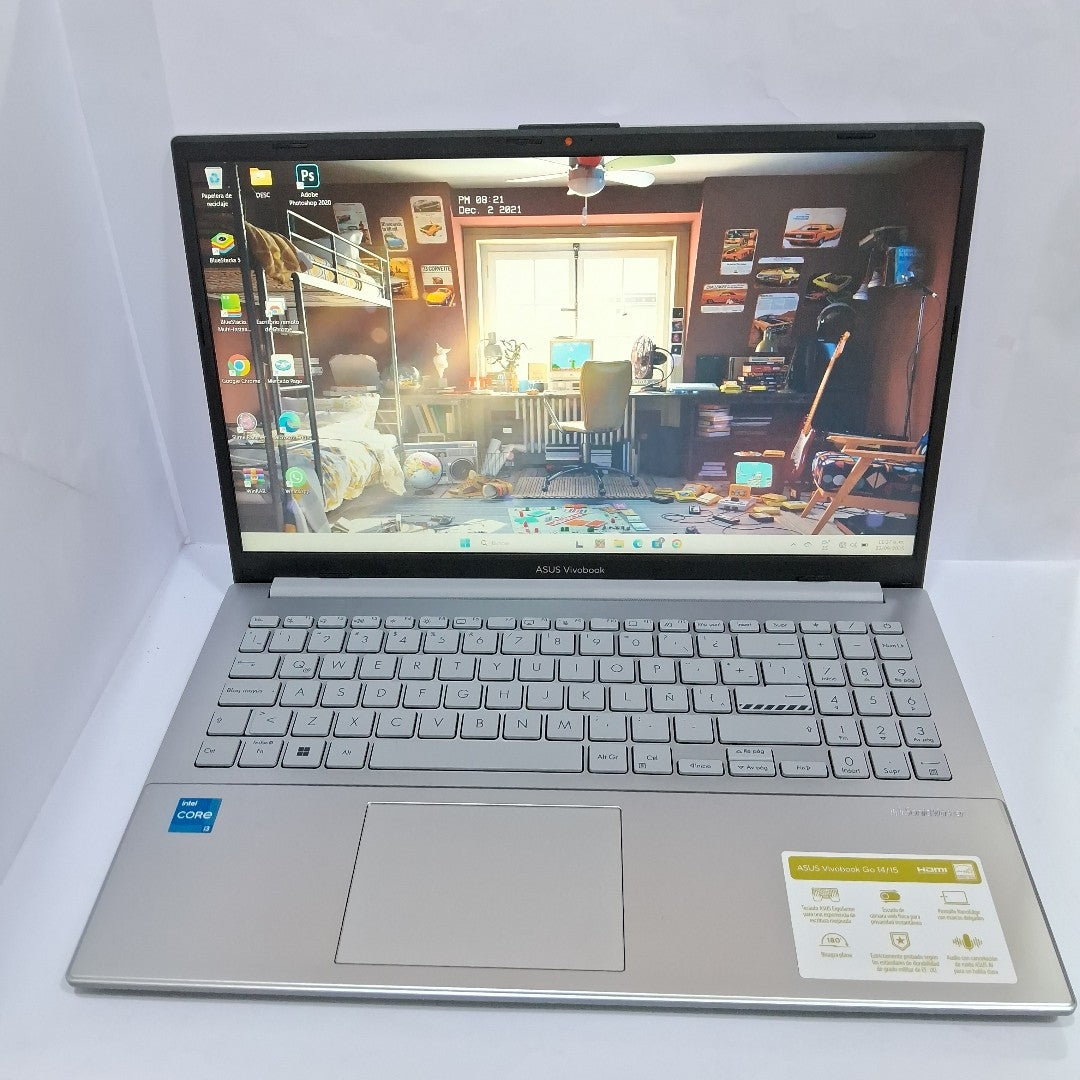 LAPTOP ASUS VIVOBOOK GO 15 E1504GA-NJ469W (2025) 512 GB SSD 8 GB RAM (SEMINUEVO)