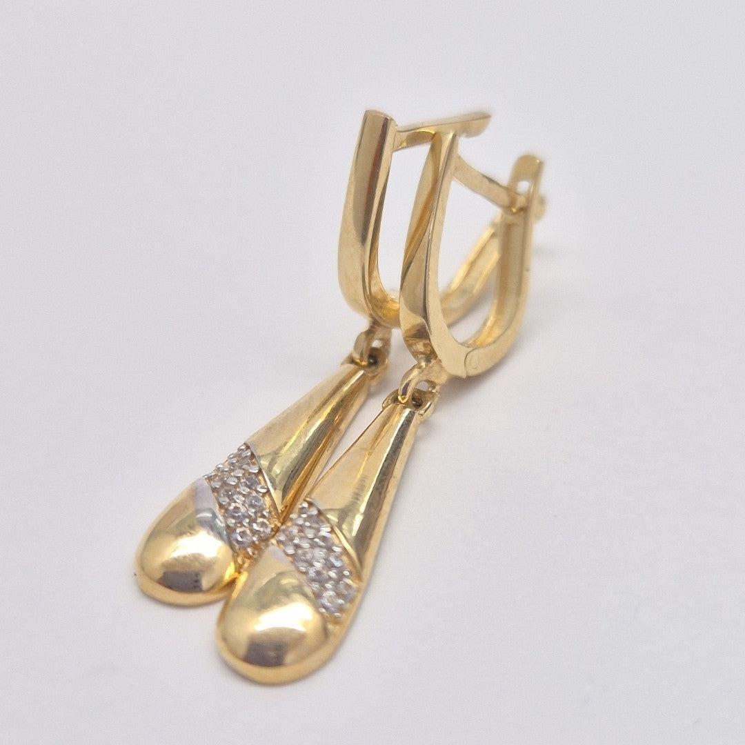 BROQUELES ORO 14K 2.6 (NUEVO)