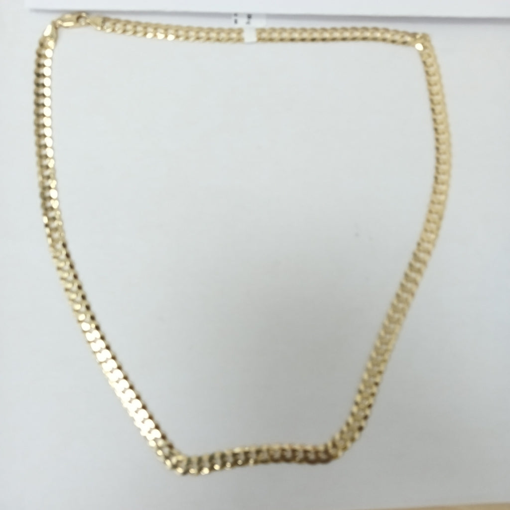 CADENAS BARBADA AMARILLA ORO 14K 30.4 (NUEVO)