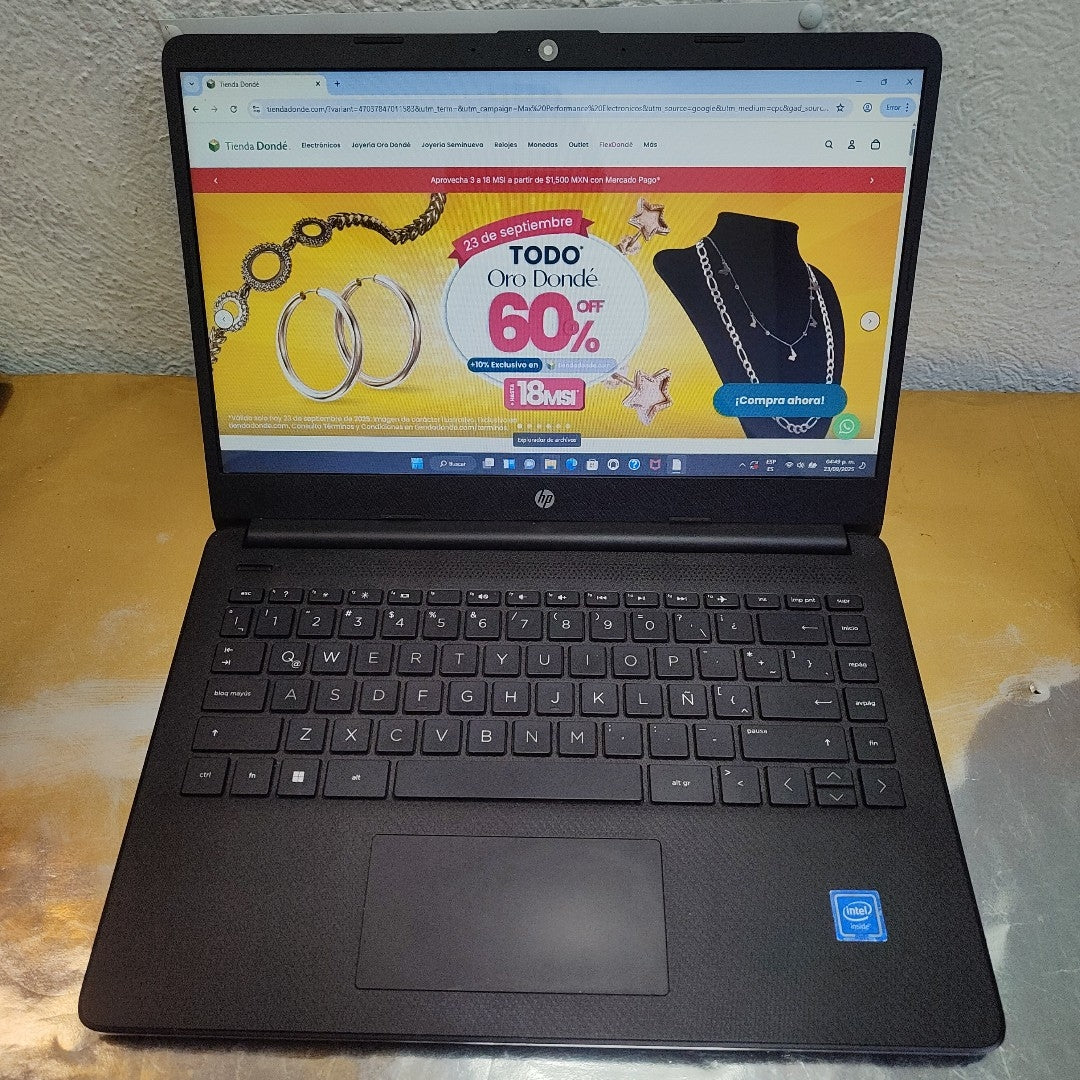 LAPTOP HP 14-DQ0510LA (2022) 256 GB SSD 4 GB RAM (SEMINUEVO)