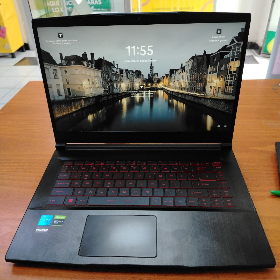 LAPTOP MSI GF63 THIN 11SC-1419MX (2023) 512 GB SSD 16 GB RAM (SEMINUEVO)