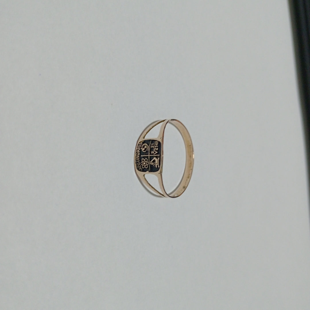 ANILLO DE GRADUACIÓN ORO 8 K 1,30 GRMS (SEMINUEVO)