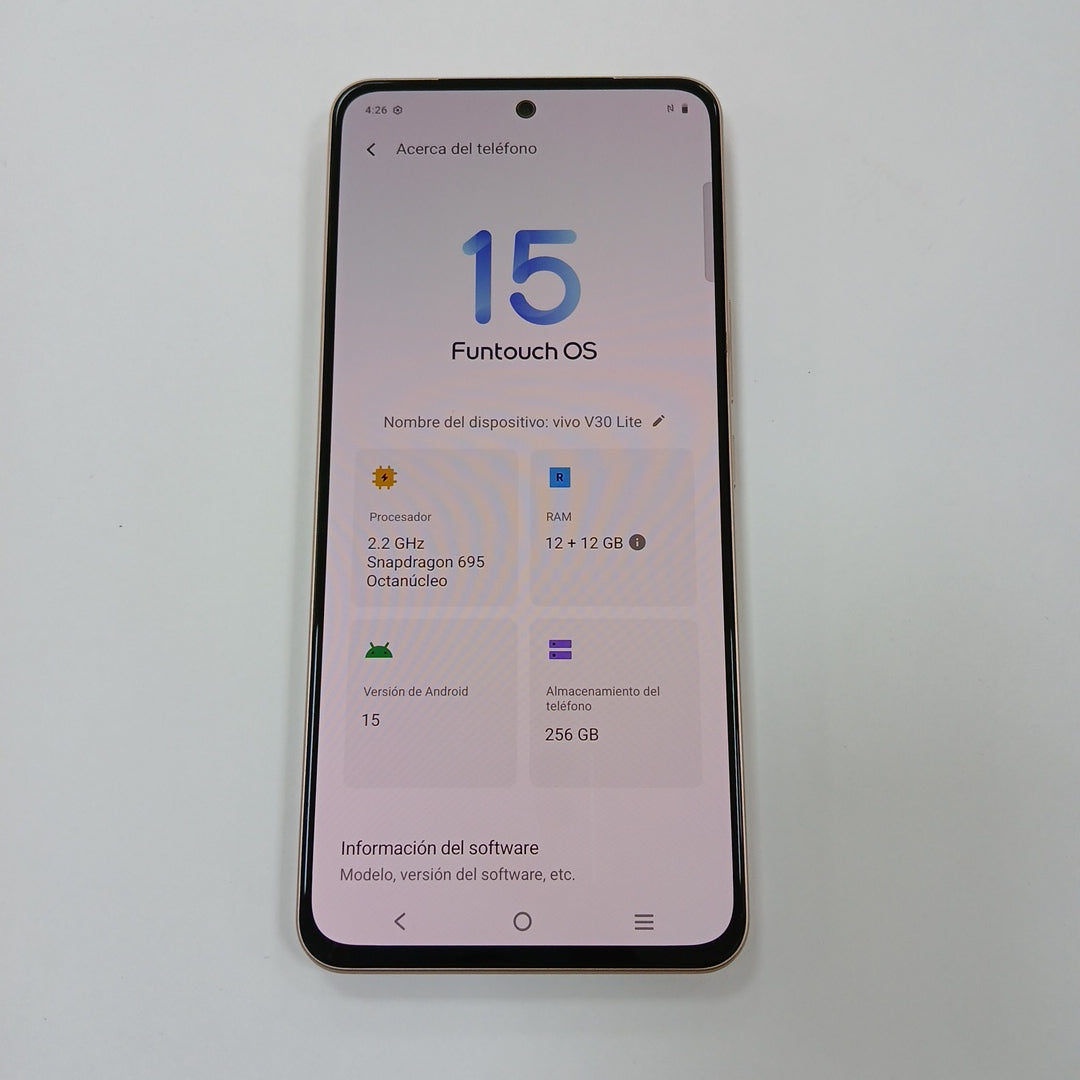 CELULAR VIVO V30 LITE V2314 (2023) 256 GB 12 GB RAM (SEMINUEVO)