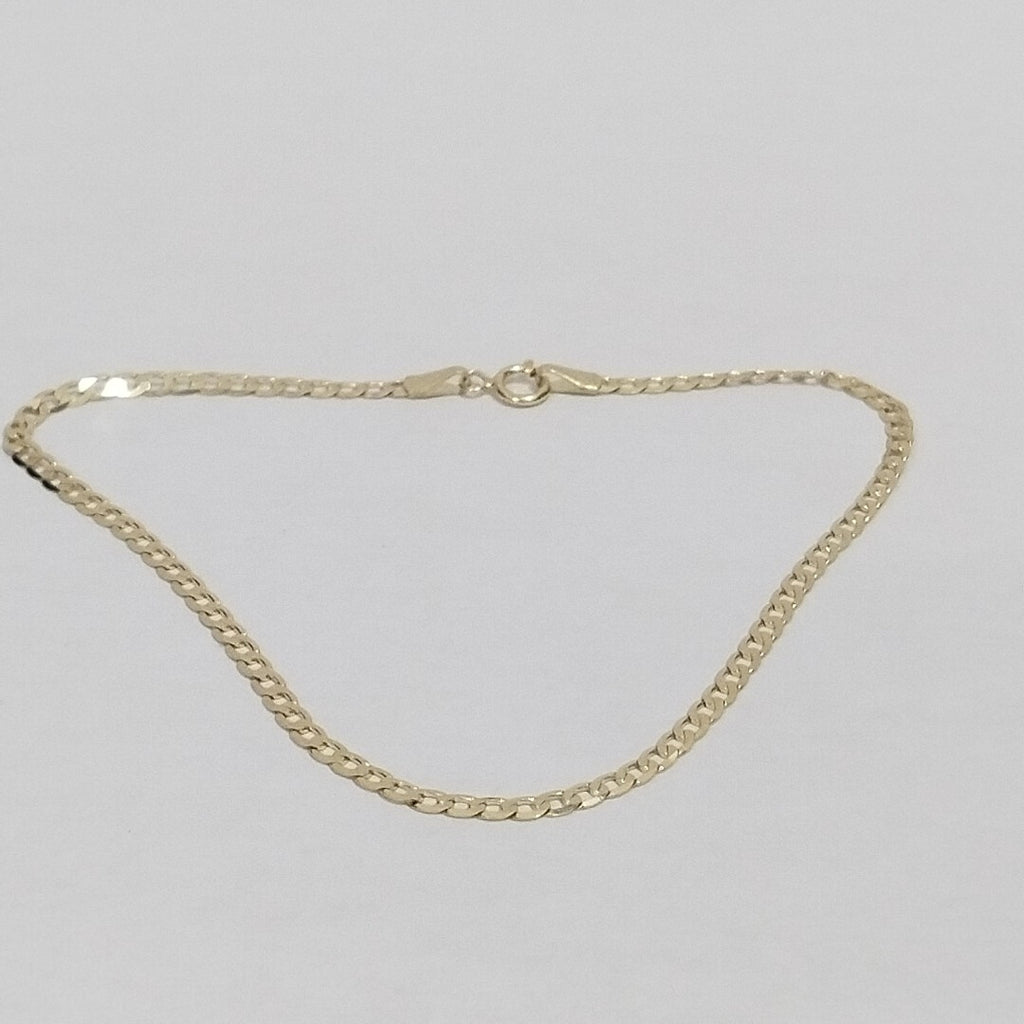 PULSERAS CABALLERO BARBADA AMARILLA ORO 14K 1.6 (NUEVO)