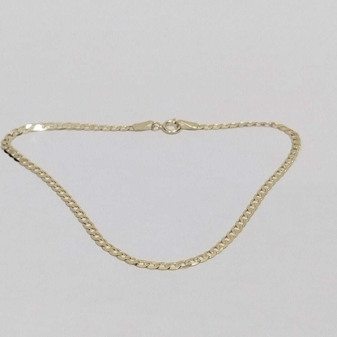 PULSERAS CABALLERO BARBADA AMARILLA ORO 14K 1.6 (NUEVO)