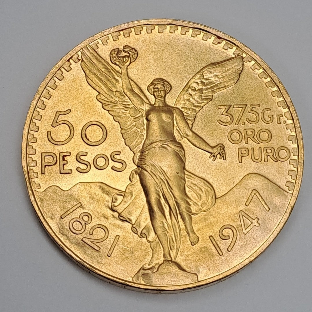K1 41,60 GRMS - DTO. 0,00 GRMS - 21 K - AVALÚO 79534,21 * IDENTIFICACIÓN MONEDA NOMINATIVA * MONEDAS PESOS 50 PESOS (SEMINUEVO)