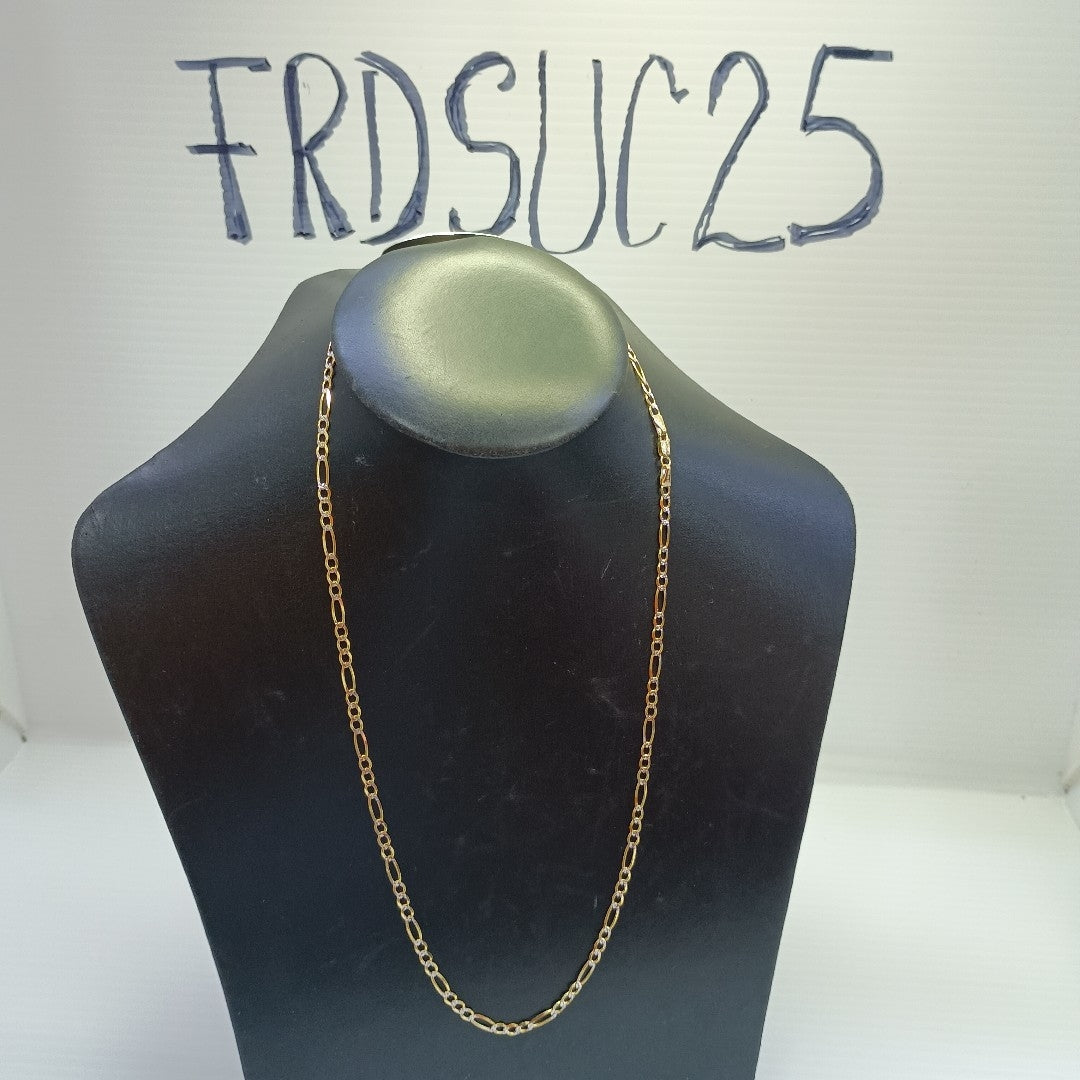CADENAS CARTIER 3*1 DIAMANTADA ORO 14K 7.4 (NUEVO)